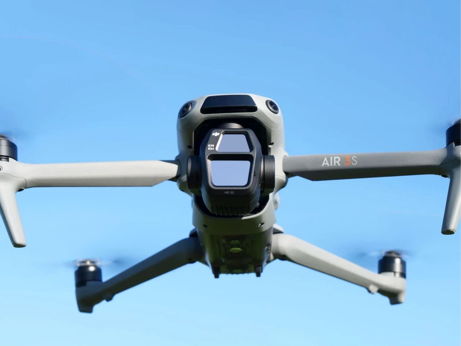 DJI Air 3S dual-camera aerial drone flying in Sri Lanka