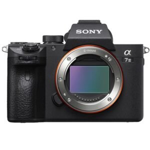 sony alpha a7 iii front view camera rent