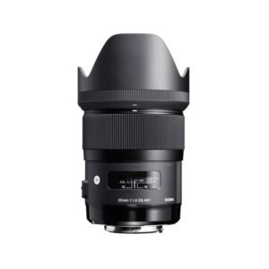 Sigma Art 35mm f1.4 Sony lens front element close up